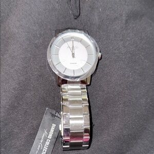 Kenneth Cole Diamond Collection Silver Watch with Stainless Steel Band